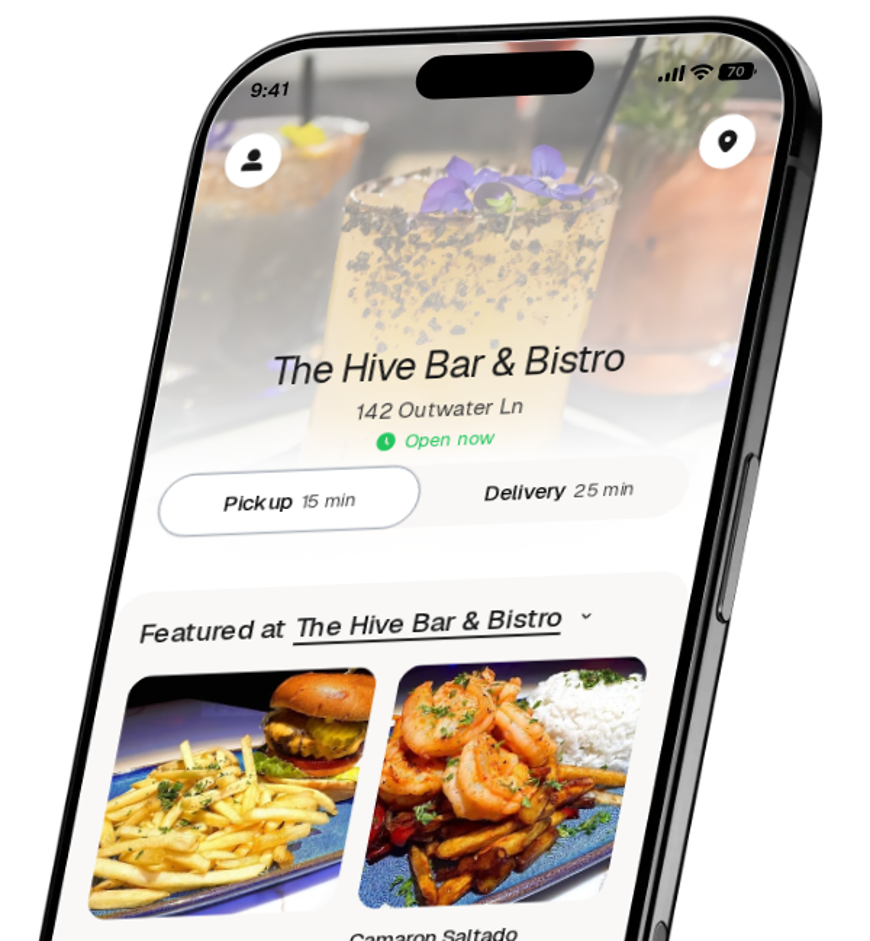 The Hive Bar & Bistro app preview