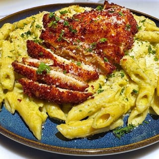 Penne Pesto Alfredo Pasta